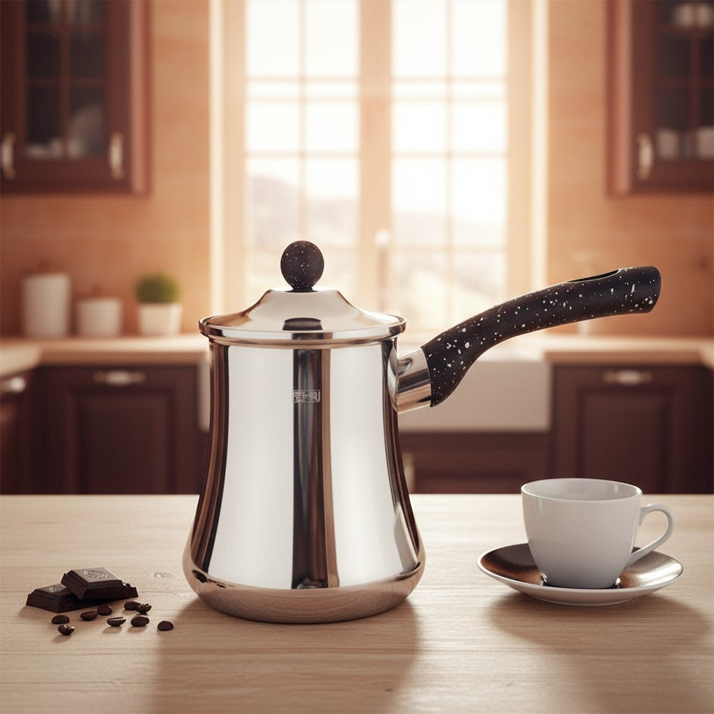 Stainless Steel Turkish Coffee Pot Warmer – 250 ml