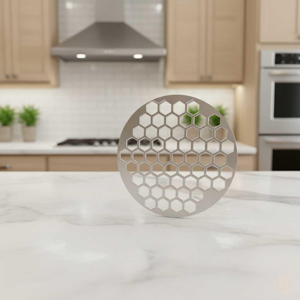 Aluminum Dumpling & Sambousek Shish Barak Cutter Tray – Honeycomb Mold 24.5 cm