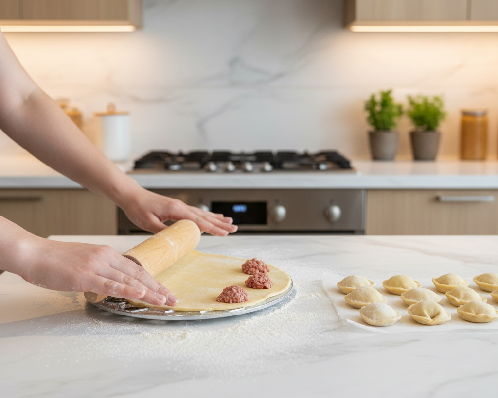 Aluminum Dumpling & Sambousek Shish Barak Cutter Tray – Honeycomb Mold 24.5 cm