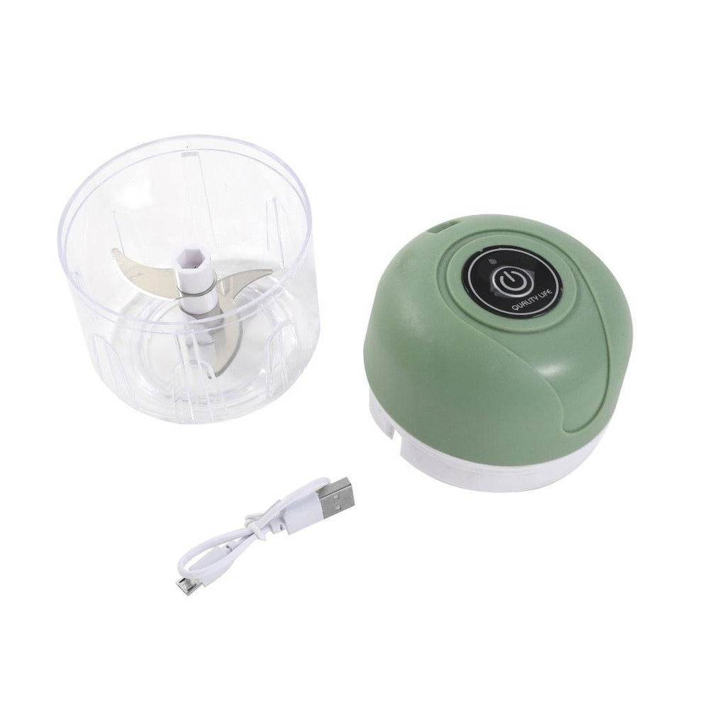 Plastic Garlic Press & Vegetable Mincer – Compact Manual Chopper 10×8 cm