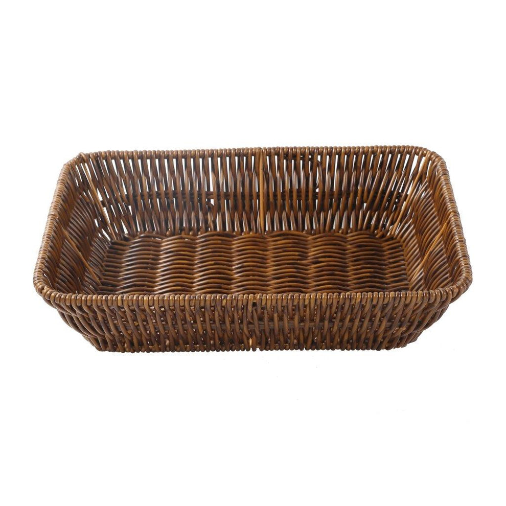 Handmade Wicker Rattan Basket – Decorative Fruit & Storage Basket 28×20.5×7 cm