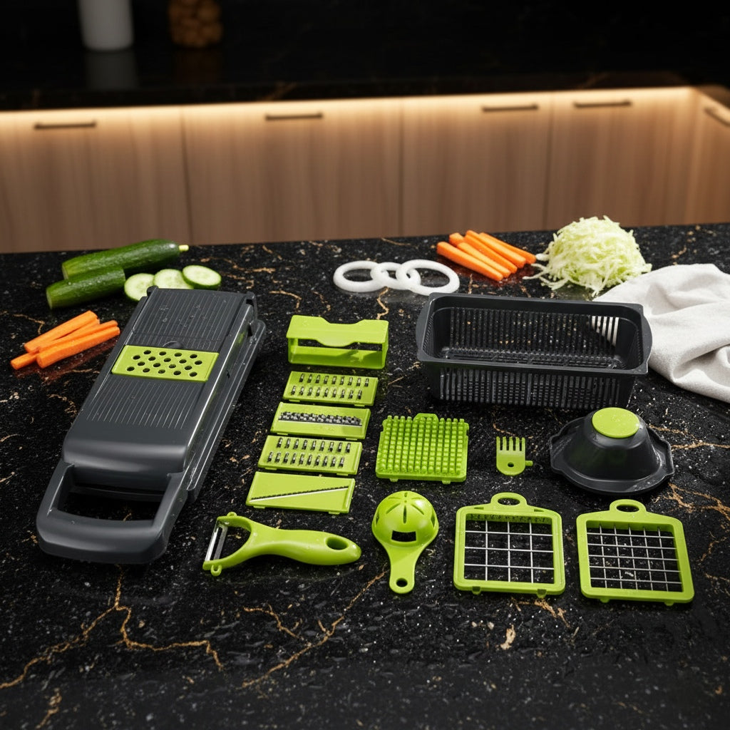 16-in-1 Vegetable Chopper & Slicer | Multi-Function Kitchen Cutter